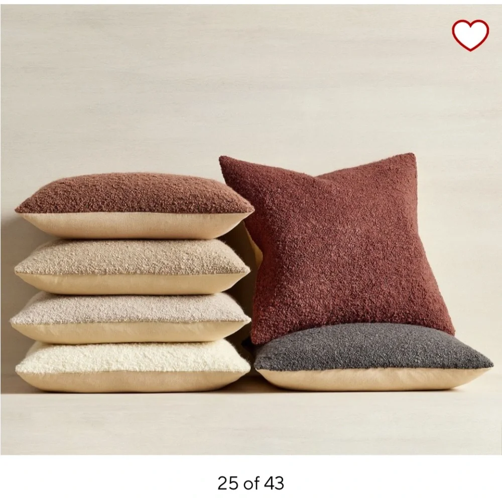 COPY - New Boucle Pillow by pottery barn 20 X 20”